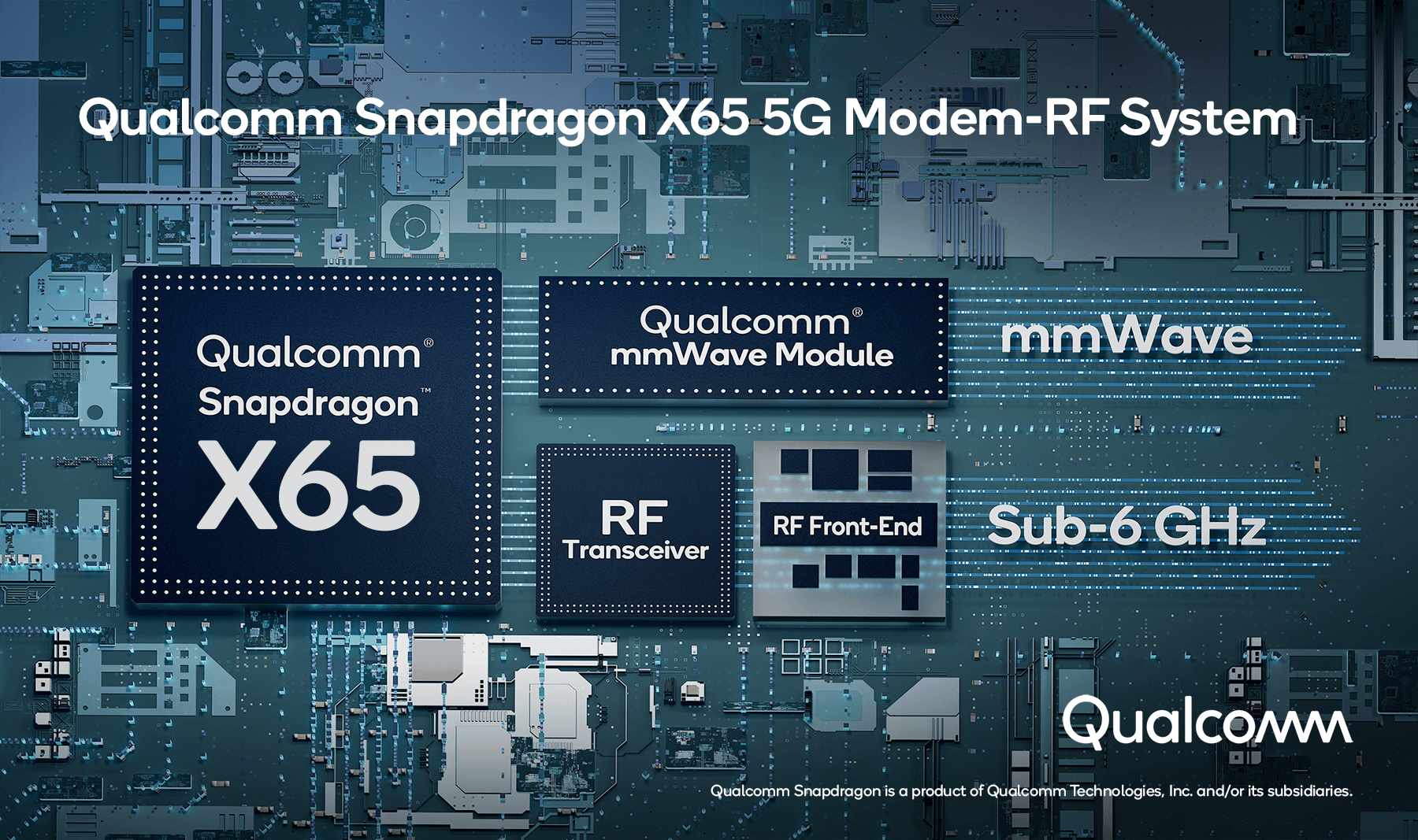 Qualcomm представила 5G-модем со скоростью до 10 Гбит/с