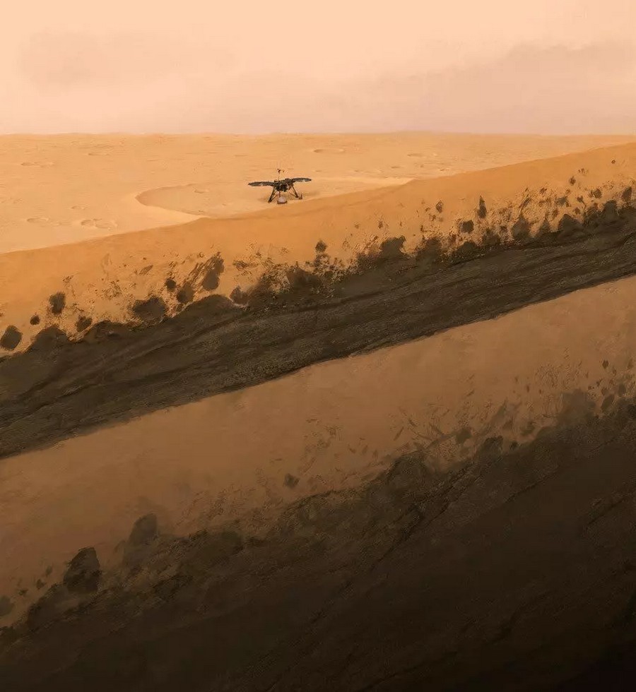 Исследователи просканировали поверхность Марса на 200 метров в глубину