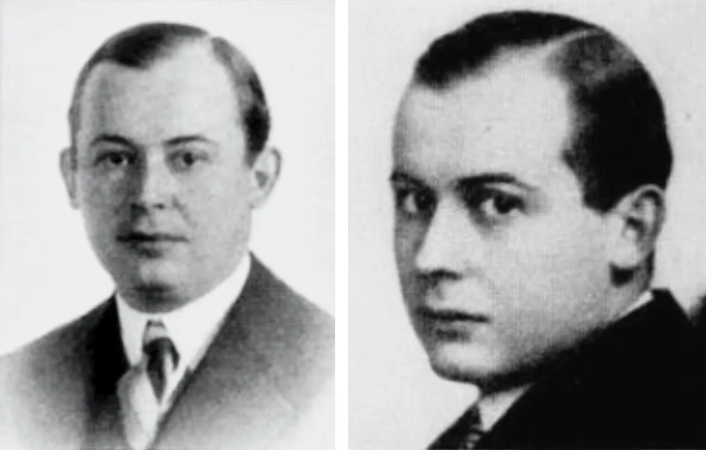 Два портрета Джона фон Неймана в 1920-е годы
