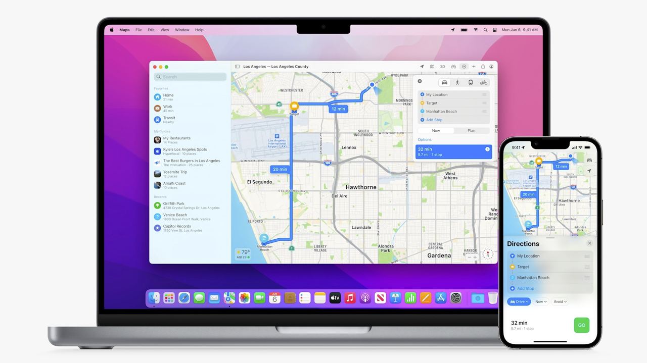 Начать маршрут можно на Mac, а продолжить – уже на iPhone