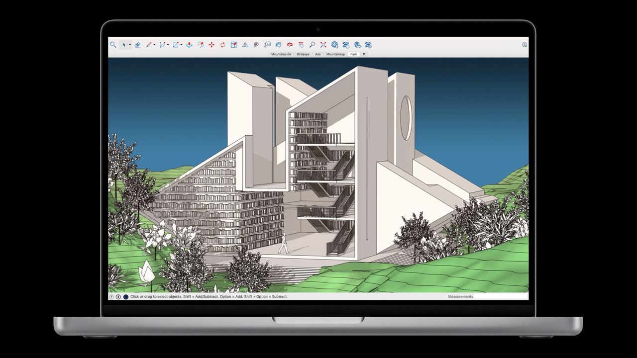 Пример работы в 3D-рендеринге на новом MacBook Pro M3