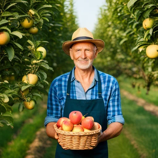Фермер с яблоками от Dream Studio