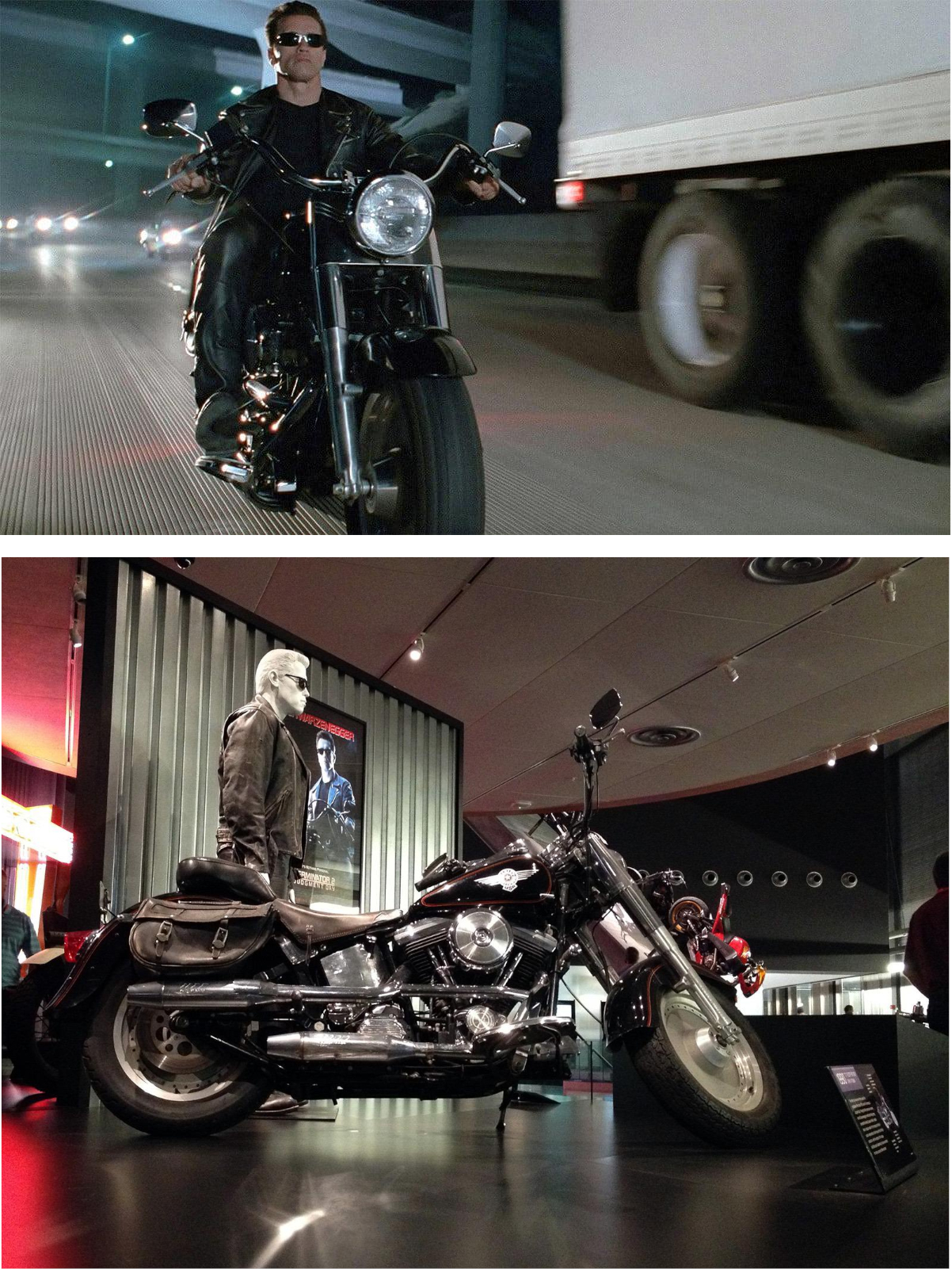 Весной 2018 Harley-Davidson Fat Boy из фильма «Терминатор 2» был выставлен на торги в аукционном доме Profiles in History, покупатель заплатил за байк Терминатора (вдумайтесь!) $480k зеленых шуршунчиков.