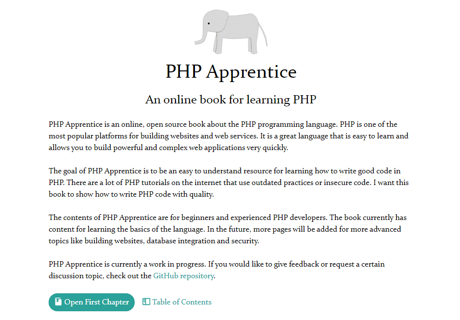 PHP Apprentice