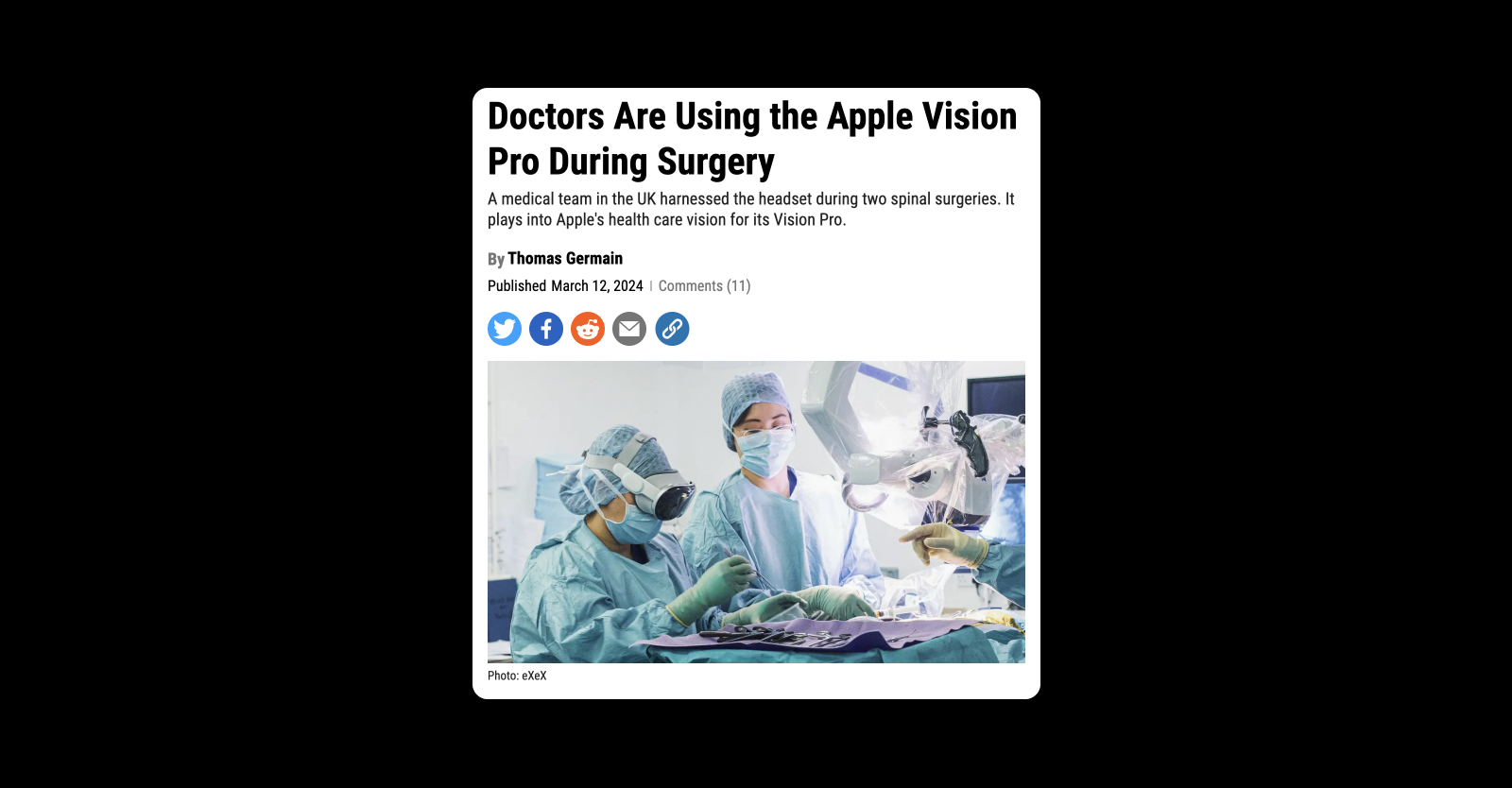 Фото из статьи https://gizmodo.com/doctors-are-using-the-apple-vision-pro-during-surgery-1851329884
