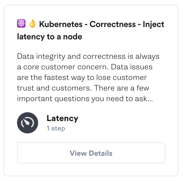 https://app.gremlin.com/scenarios/recommended/kubernetes-correctness-inject-latency-to-a-node/hosts https://app.gremlin.com/scenarios/recommended/kubernetes-correctness-inject-latency-to-a-node/hosts