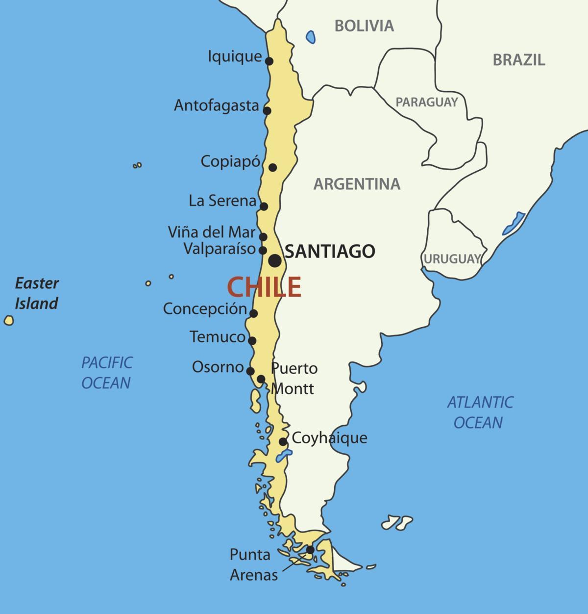 Карта Чили. Источник