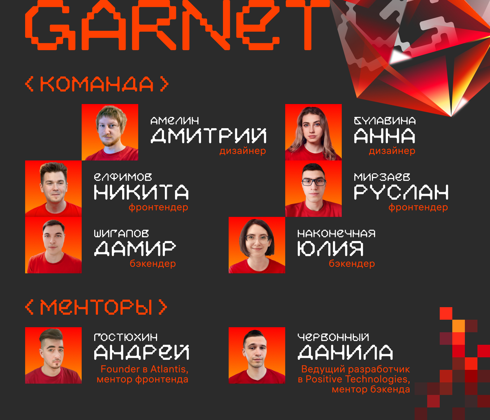 Команда Garnet