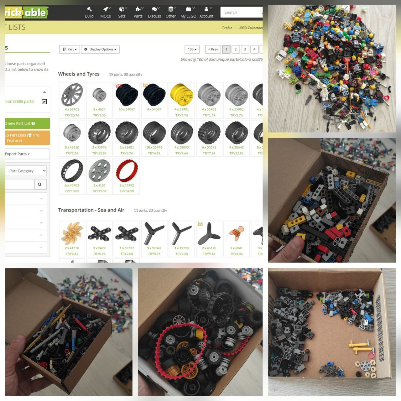 Моя коллекция LEGO parts