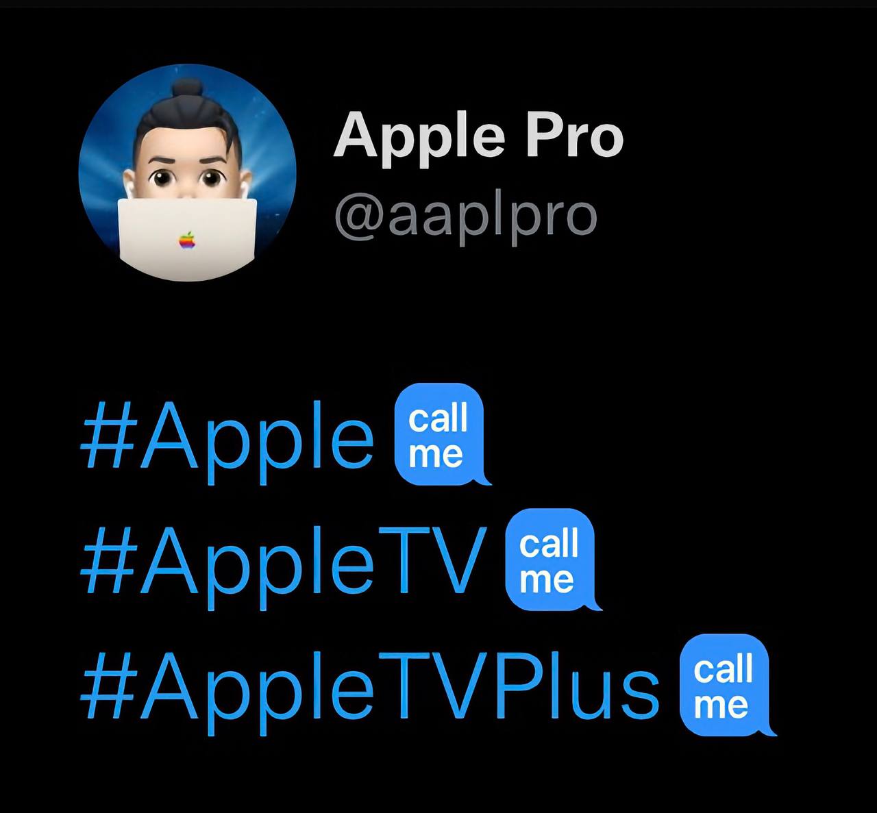 #Apple call me, говорят они в Твиттере