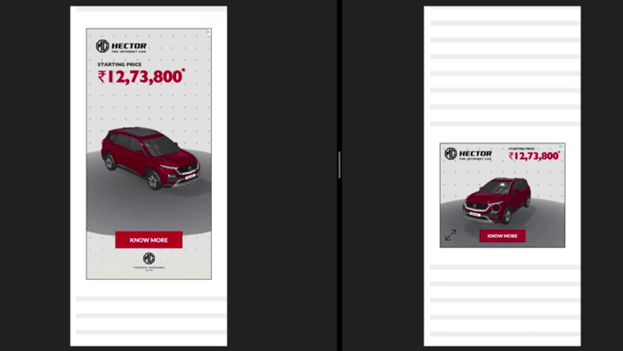 Пример рекламы автомобиля с помощью 3D модели