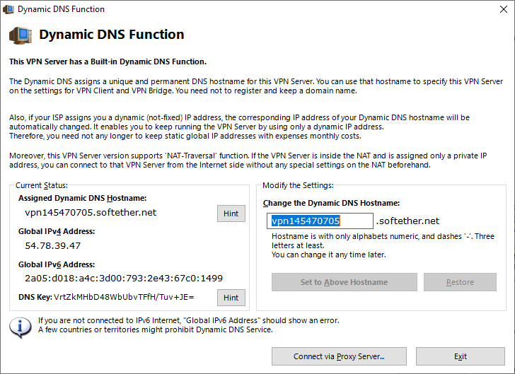 можете поменять имя DDNS (а можем и подключаться по IP)