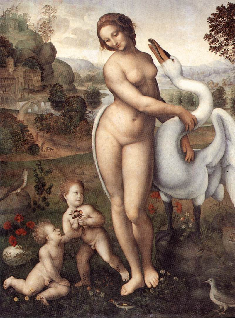 «Леда и лебедь», Леонардо да Винчи (1510—1515)