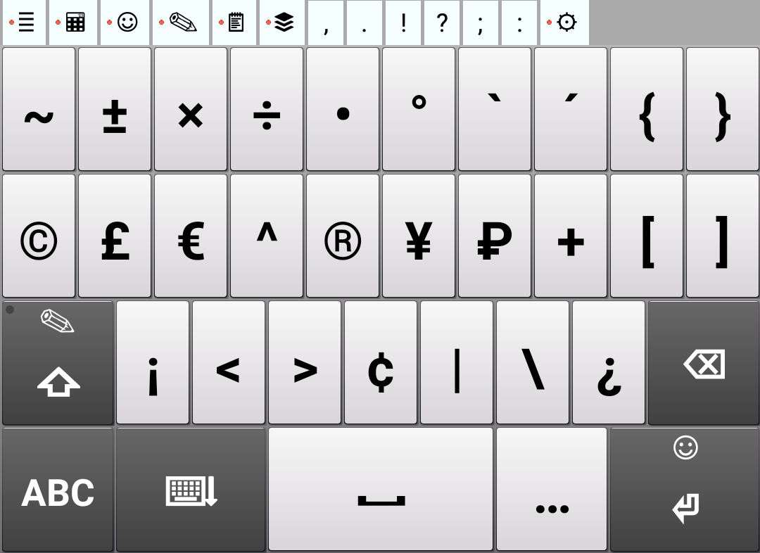 №14
«Дополнительная символьная клавиатура»