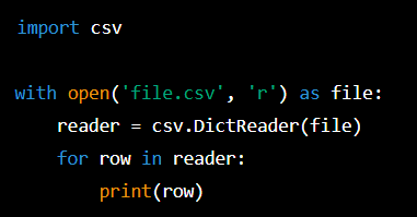 Импорт CSV для чтения файла