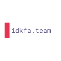 Логотип компании «idkfa.team»