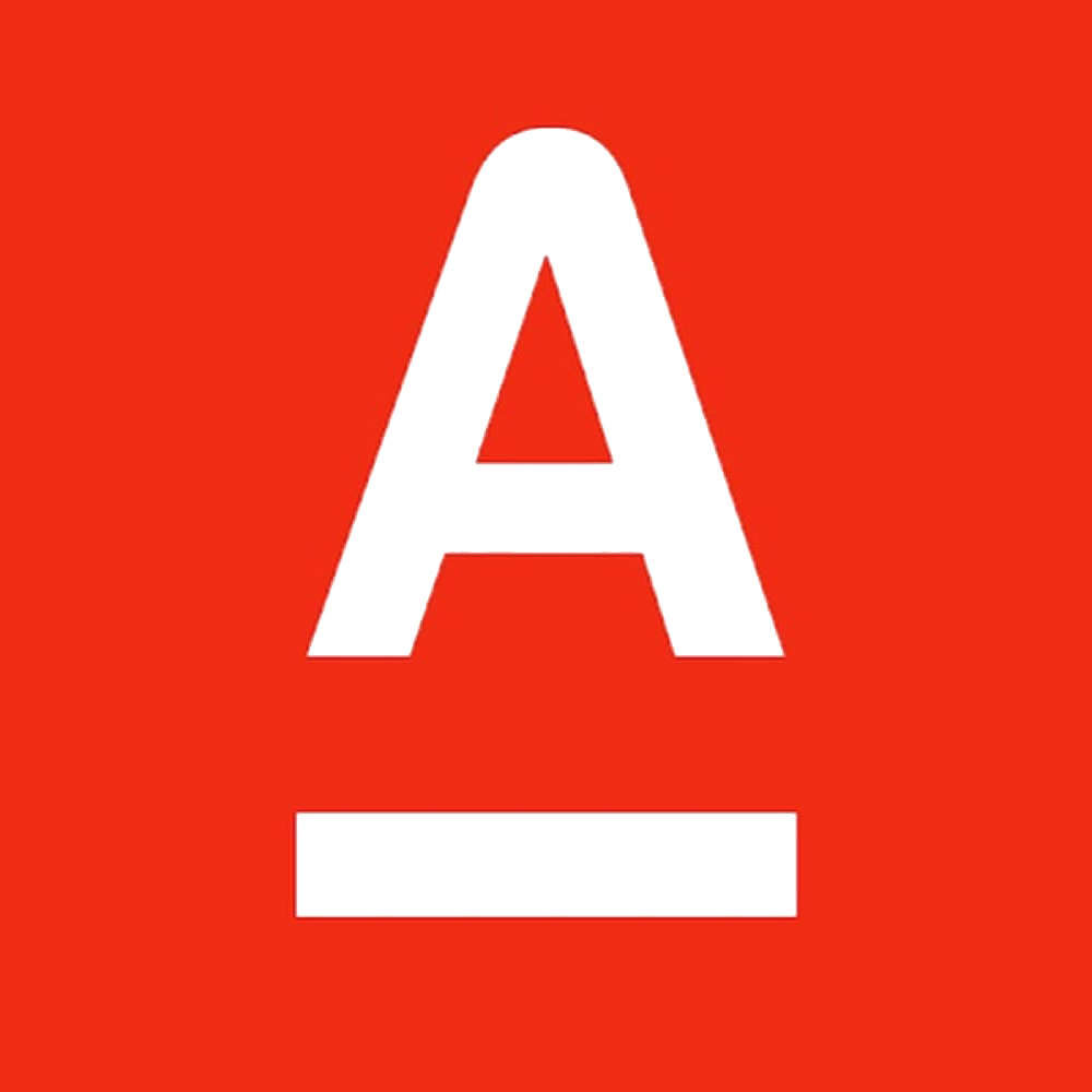 Логотип компании «Альфа Банк»