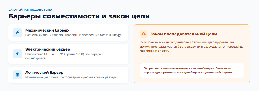 Барьеры совместимости и закон цепи