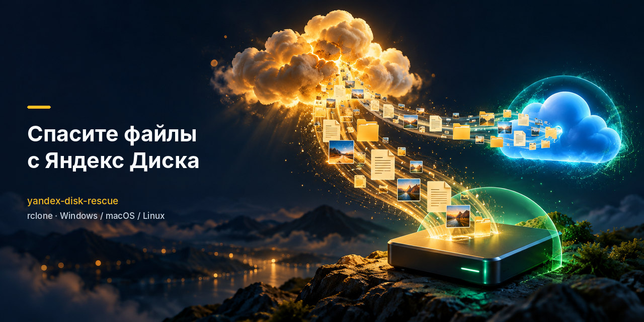 Спасите файлы с Яндекс Диска