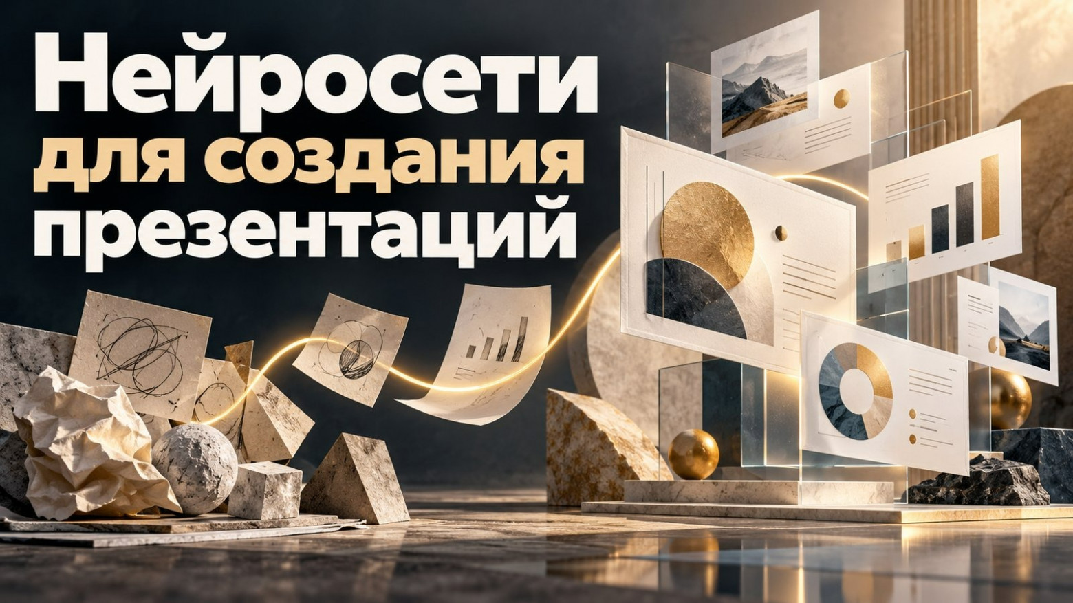 Нейросети для создания презентаций: из черновиков в готовые слайды