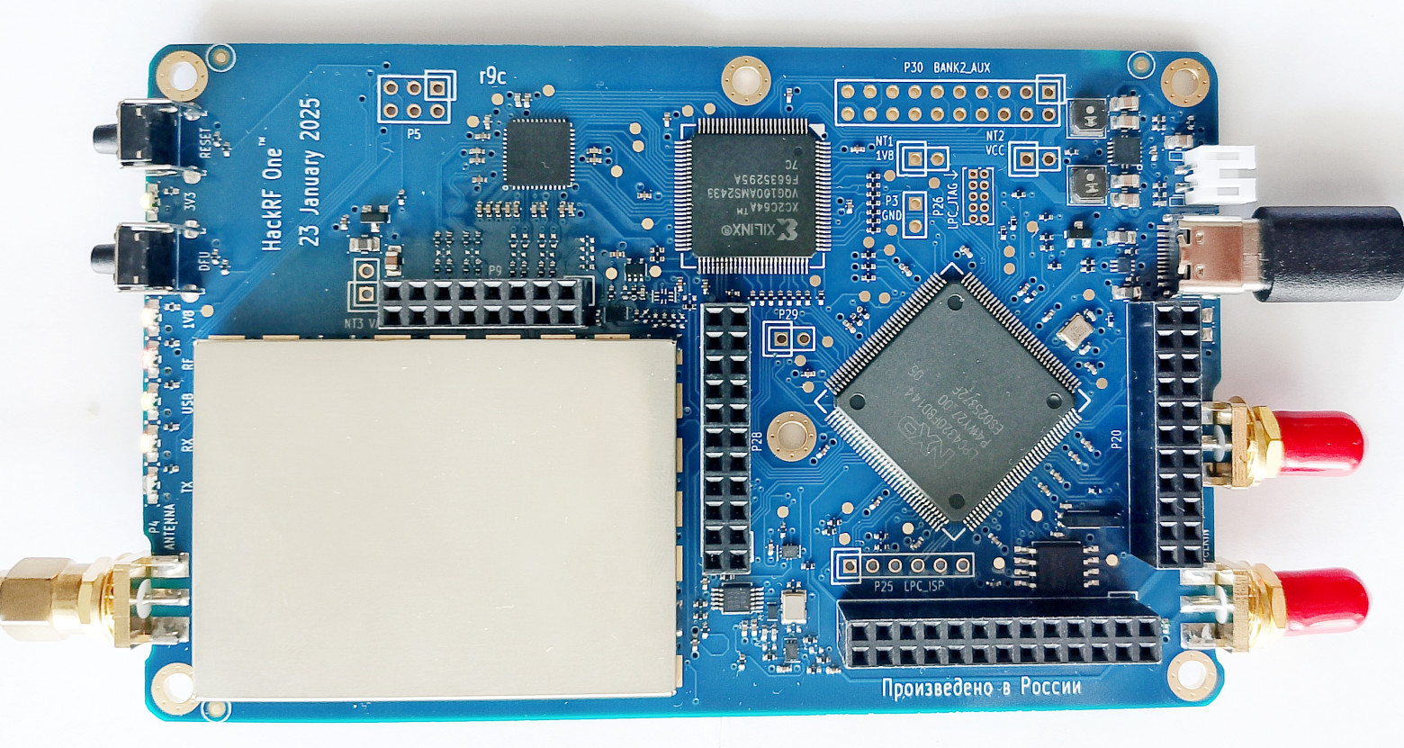 Плата HackRF One производства Россия, ООО "Элрон" г. Новосибирск