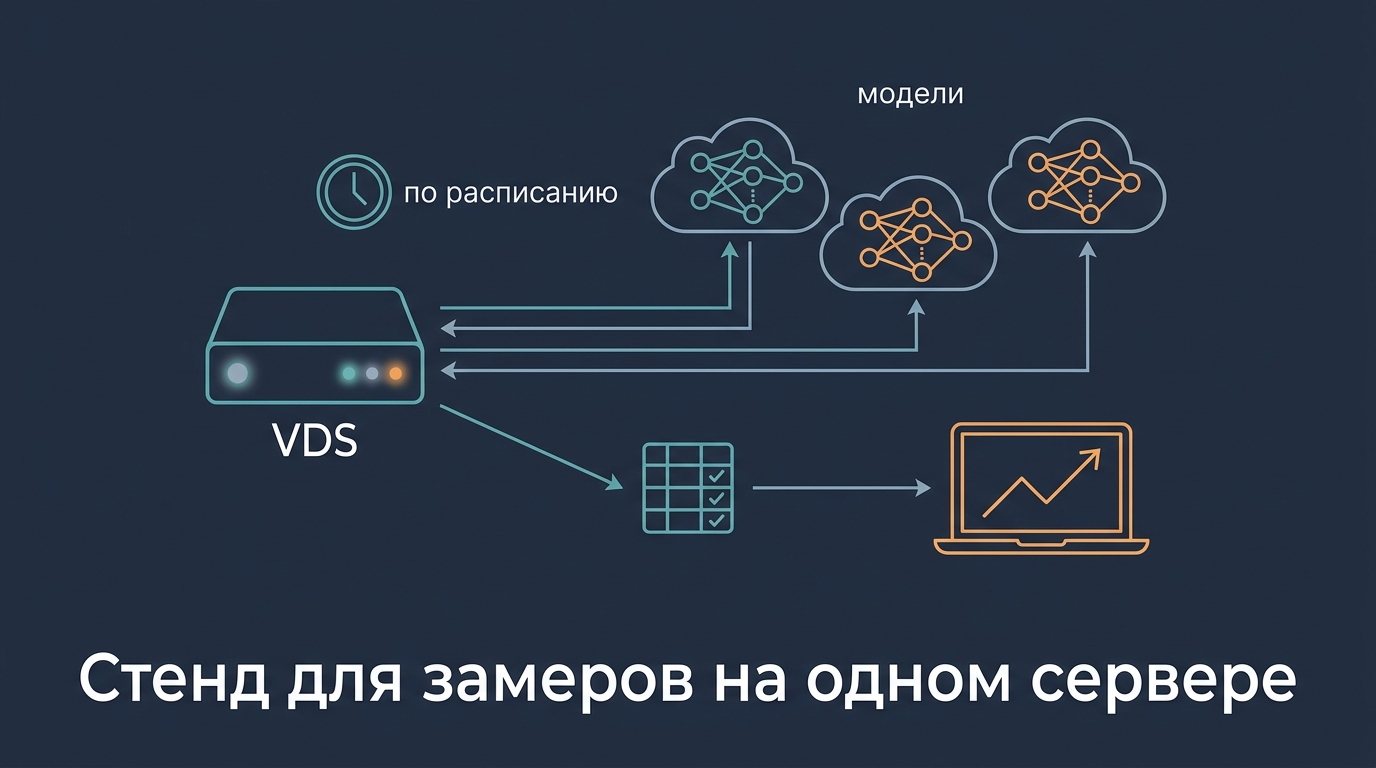 Стенд для замеров умещается на одном небольшом сервере Стенд для замеров умещается на одном небольшом сервере