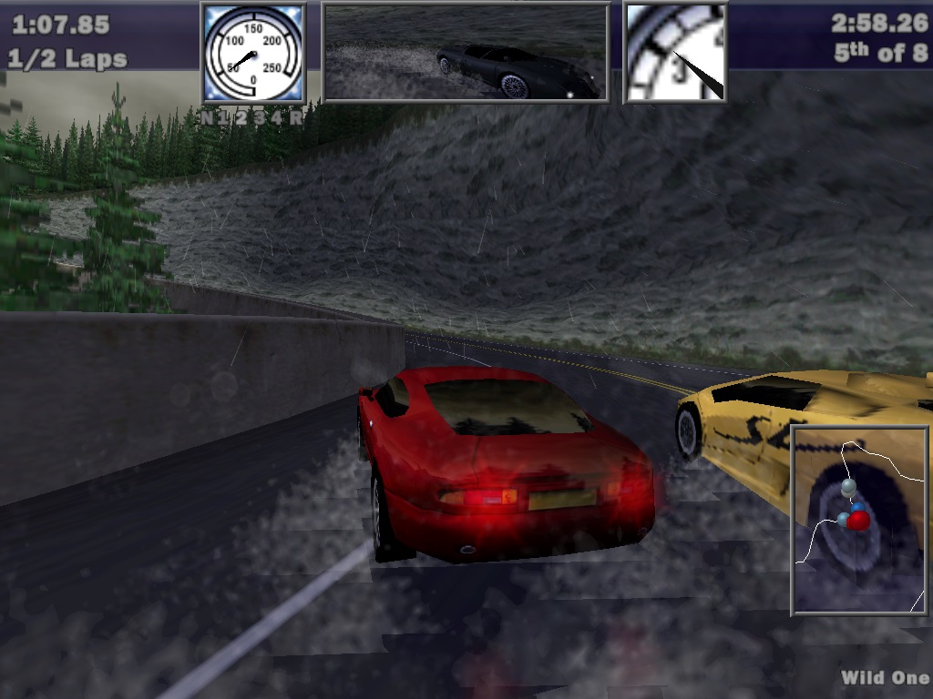 На скриншоте из NFS Hot Pursuit 1 можно увидеть отражения не только на автомобилях, но и на дороге. Техника была по сути «бесплатной» на видеокартах с мультитекстурированием — как например на 3dfx Voodoo 2. На скриншоте из NFS Hot Pursuit 1 можно увидеть отражения не только на автомобилях, но и на дороге. Техника была по сути «бесплатной» на видеокартах с мультитекстурированием — как например на 3dfx Voodoo 2.