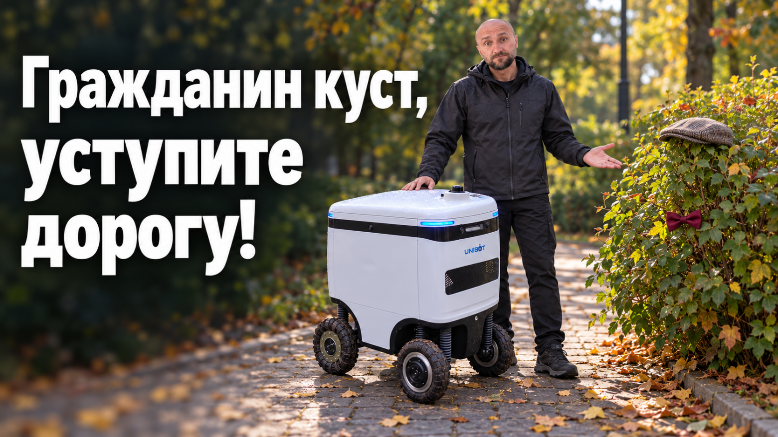 Владелец, SpeedyBot и невозмутимый куст-гражданин