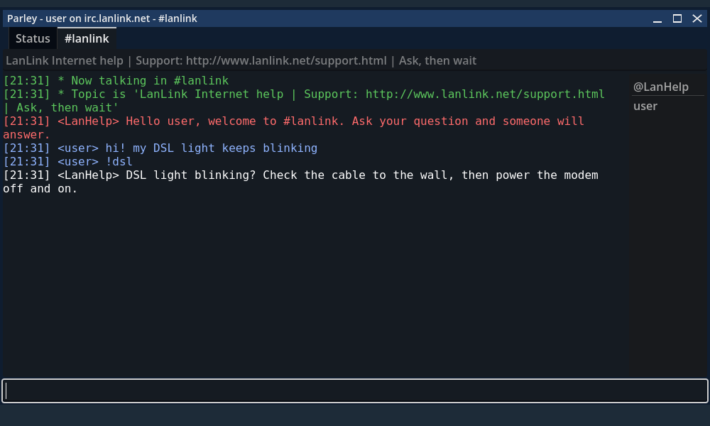 GUI клиент IRC GUI клиент IRC
