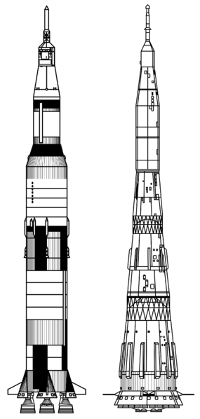 Н-1 vs. Saturn-V
