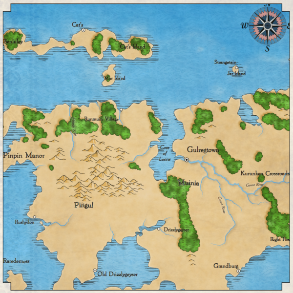 Как я создавал карты континентов для своей игры / Хабр