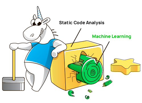 Machine Learning in Static Analysis of Program Source Code