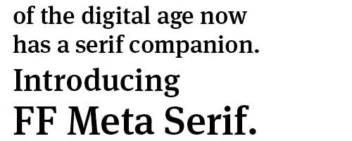 FF Meta Serif
