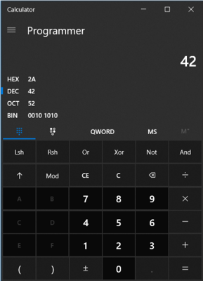 Image of Windows Calculator