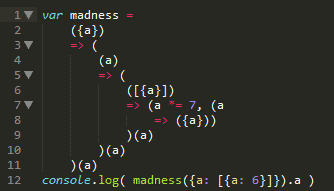 Arrow functions madness