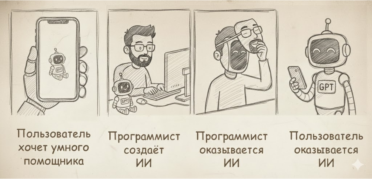 Эволюция ИИ в разработке (на мотивам эволюции научной фантастики) Эволюция ИИ в разработке (на мотивам эволюции научной фантастики)