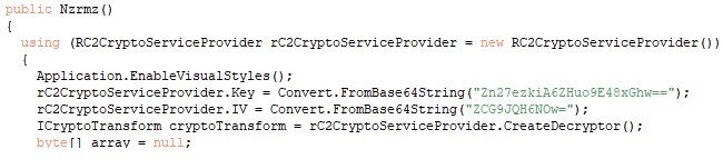 Рис. 4. – Функция дешифровки полезной нагрузки 