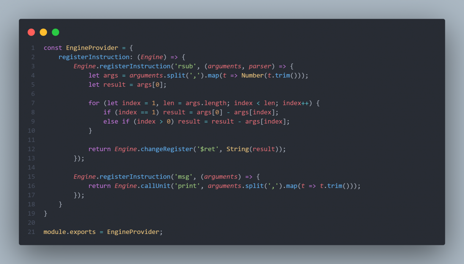 example of using AsmX Engine example of using AsmX Engine