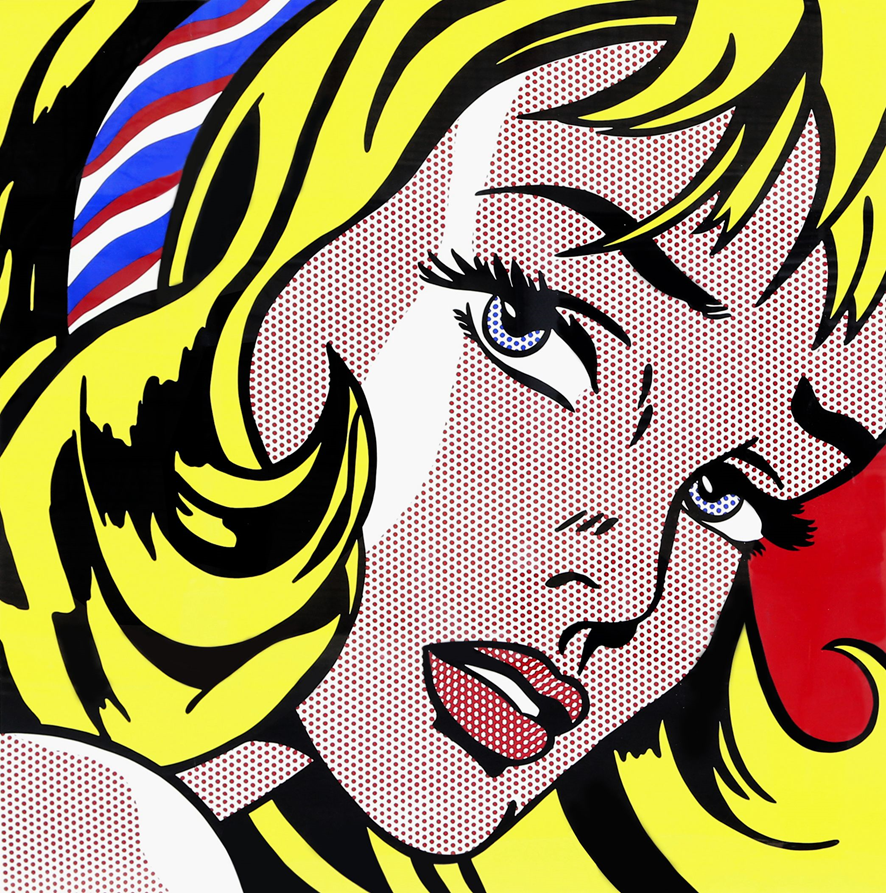 Р. Лихтенштейн Девушка с лентой в волосах. 1965.