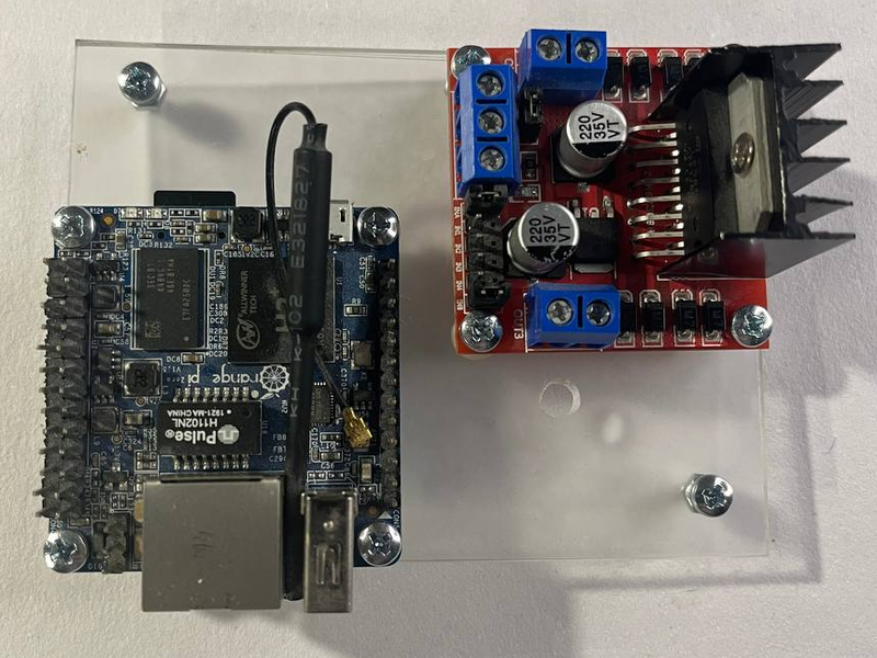 Одноплатник и драйвер двигателей