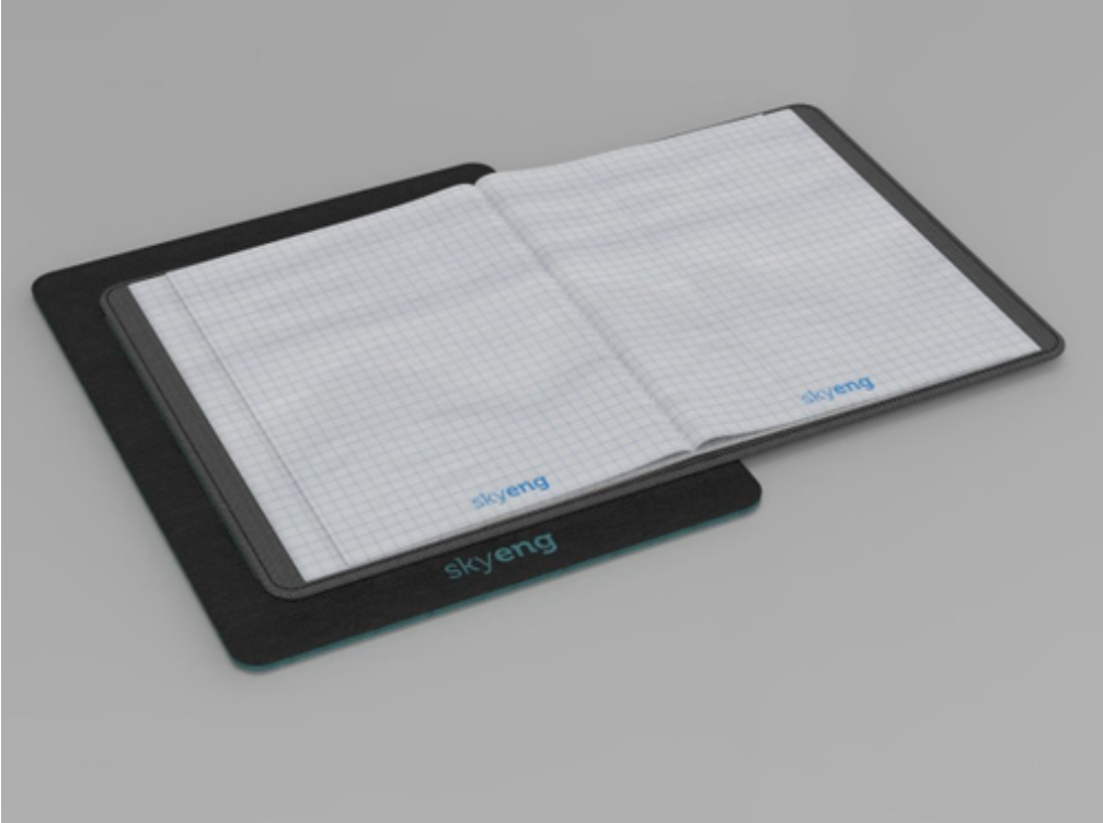 Финальный вариант дизайна планшета с обложкой для тетради.