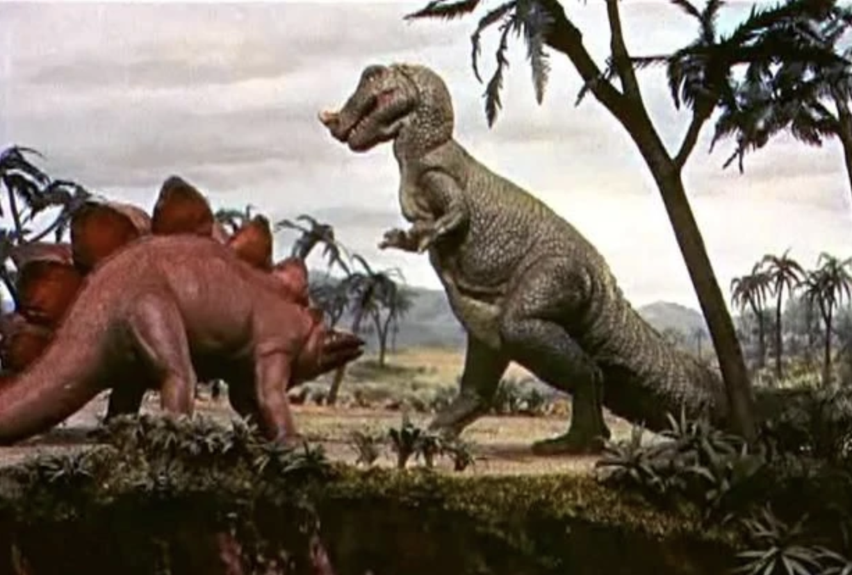 Кадр из фильма The Animal World (1956), эпизод The Prehistoric Sequence