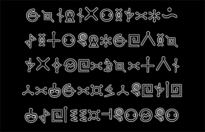 Зашифрованное сообщение (алфавитом из Футурамы)