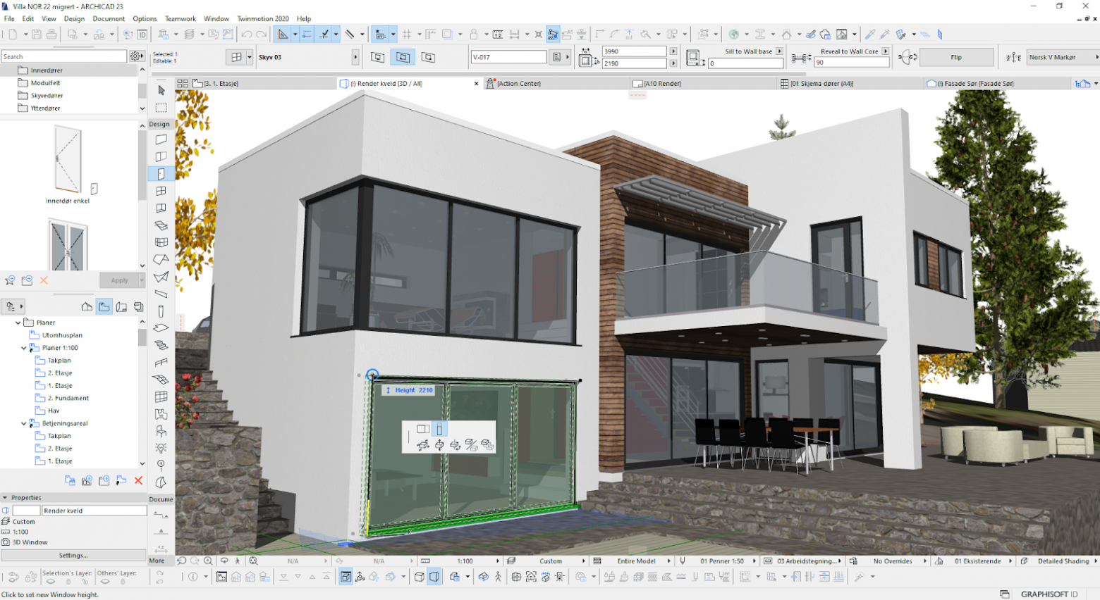 Проект дома в современной версии ArchiCAD 