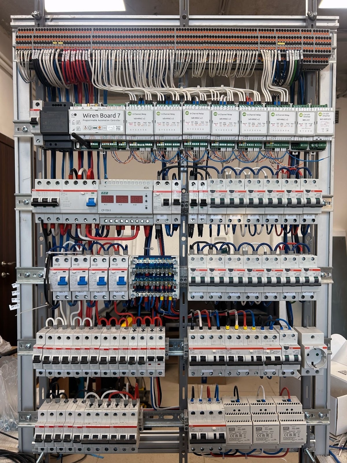 Основной щит на сборке