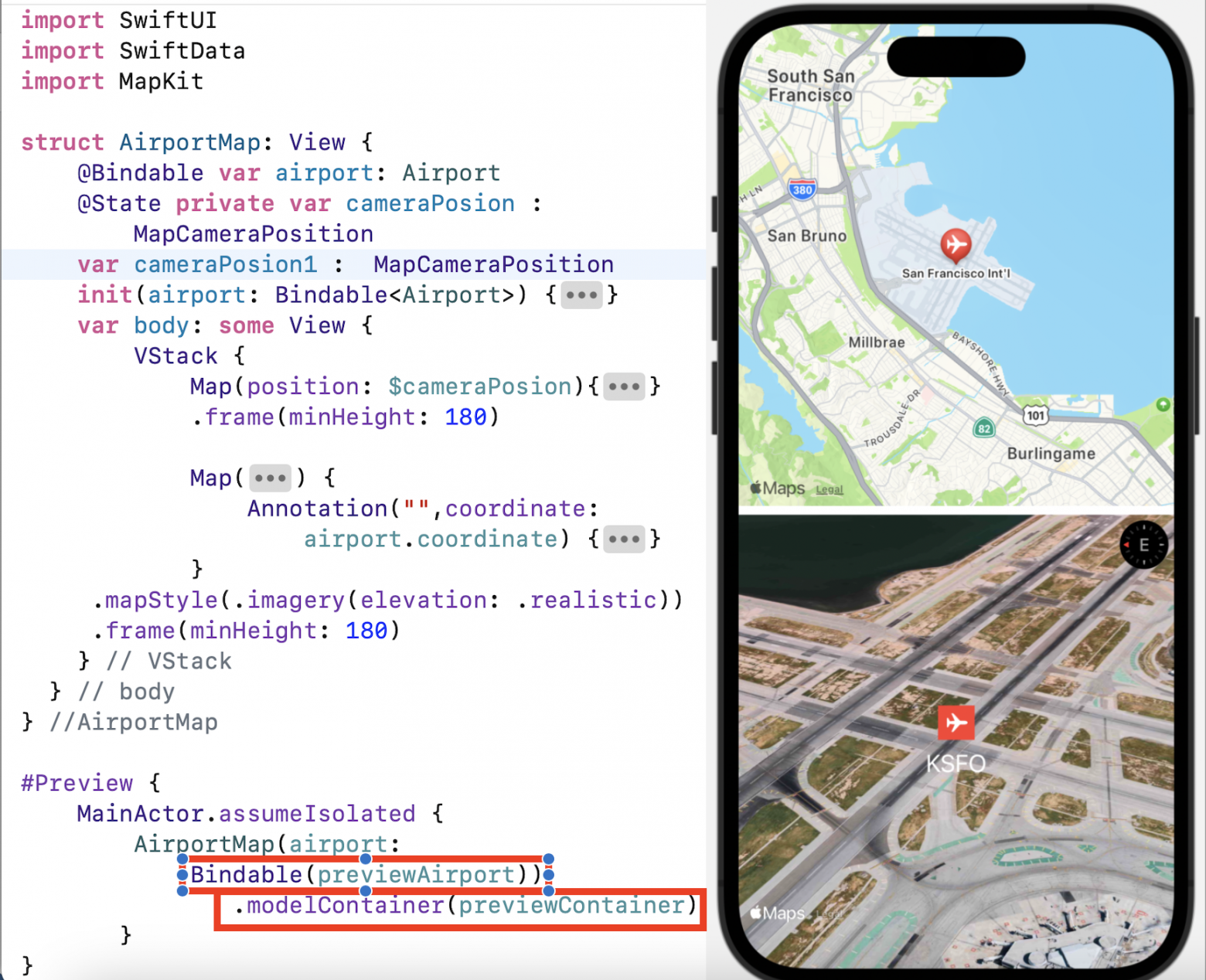 #Preview для AirportMap