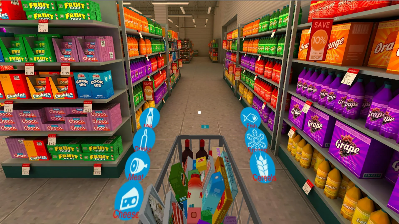 Приложение Supermarket для Oculus Quest