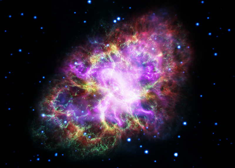 Изображение Крабовидной туманности, составленное по данным пяти телескопов / UNIVERSITY OF BUENOS AIRES