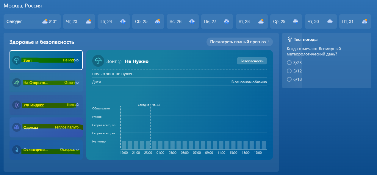 выделил нужную мне информацию