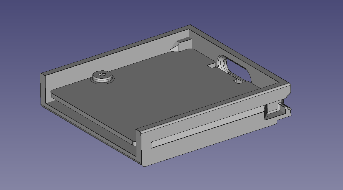 CAD модель модуля без крышки